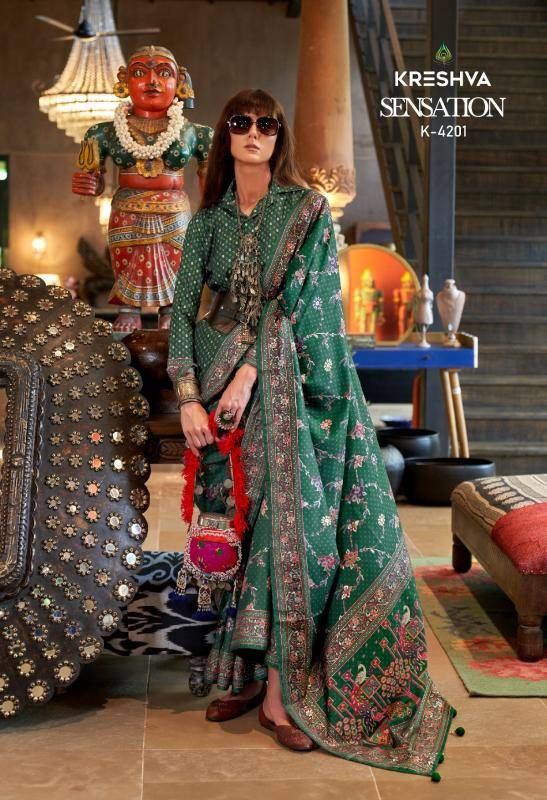 Kreshva sensation Printed Sarees in Mumbai