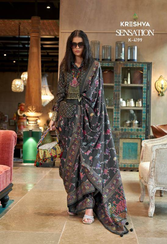 Kreshva sensation Printed Sarees in Mumbai