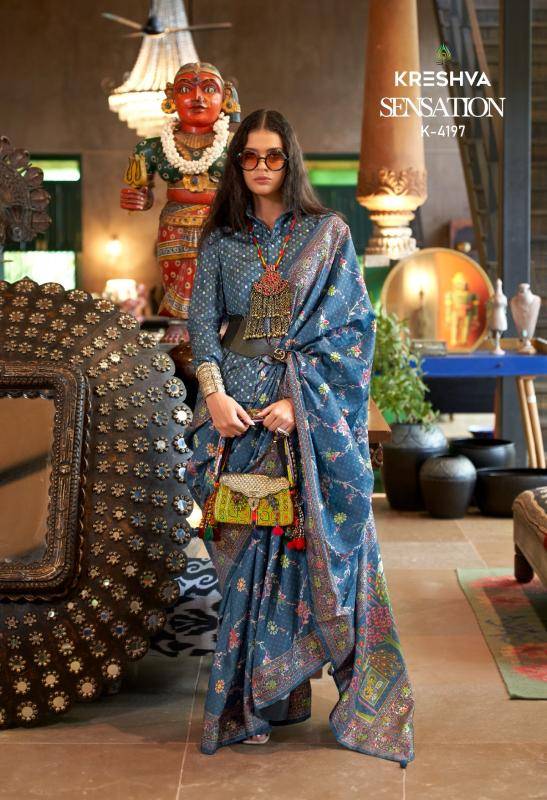 Kreshva sensation Printed Sarees in Mumbai