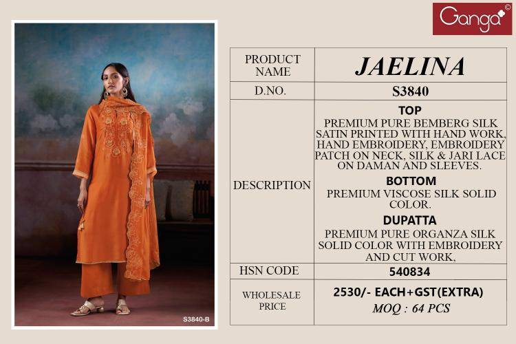 Ganga jaelina 3840 Wholesale dress materials suppliers