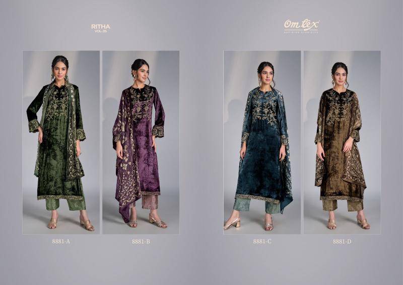 Omtex ritha vol 35 wholesale dress materials market  in kolkata