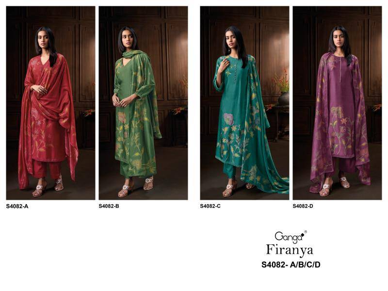 Ganga firanya 4082 wholesale dress materials in hyderabad