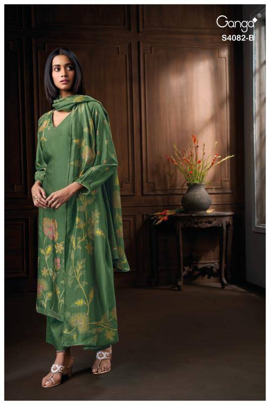 Ganga firanya 4082 wholesale dress materials in hyderabad