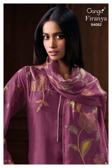 Ganga firanya 4082 wholesale dress materials in hyderabad