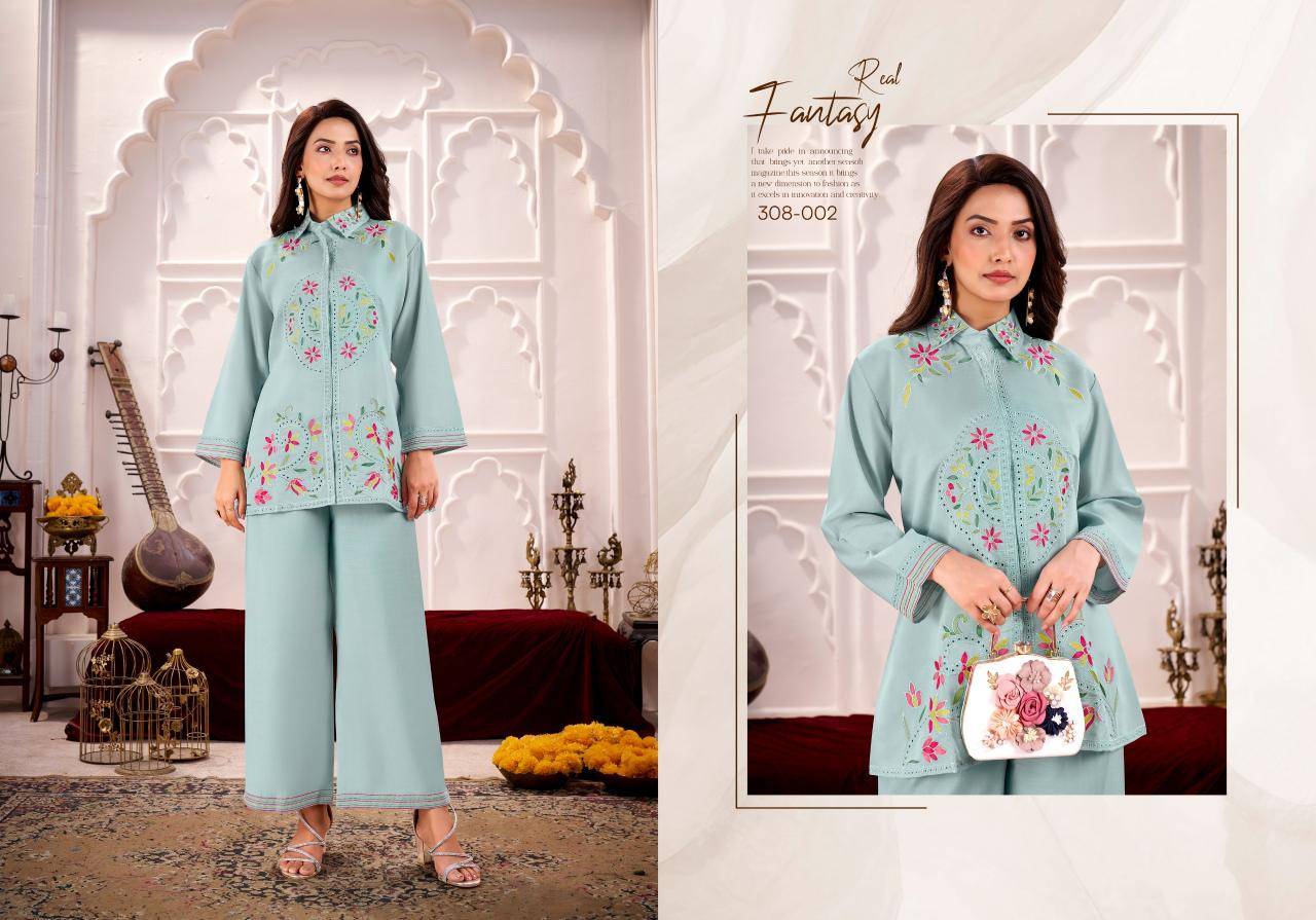Karma gulrez lina coord set Kurti suppliers in Ahmedabad