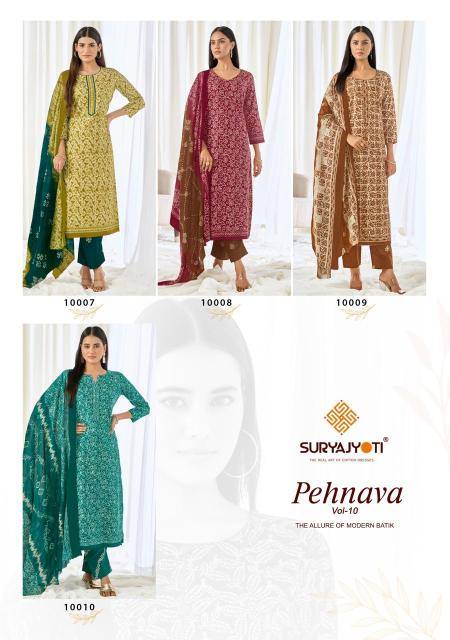 Suryajyoti pehnava vol-10 Kurti manufacturers and exporters