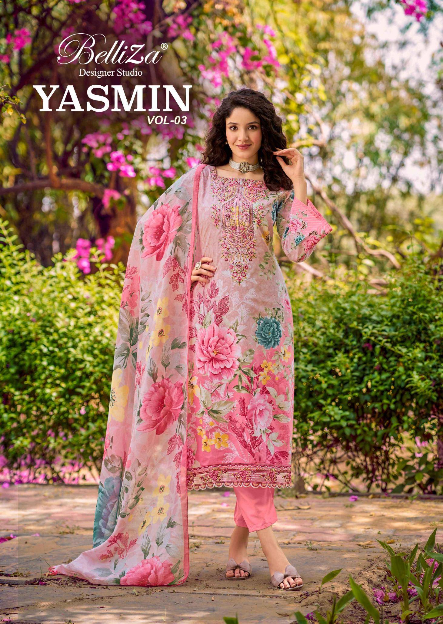 Belliza yasmin vol 3 Wholesale dress material suppliers in Gujarat