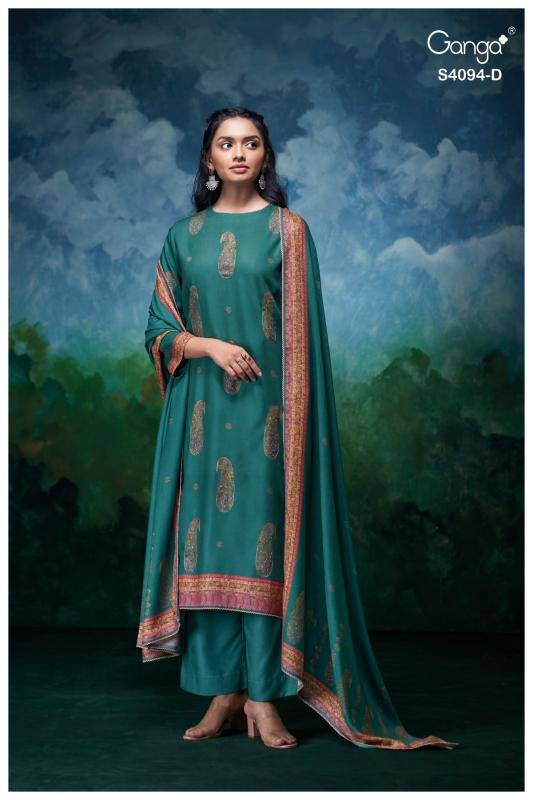 Ganga hyora 4094 Wholesale dress materials in Ahmedabad
