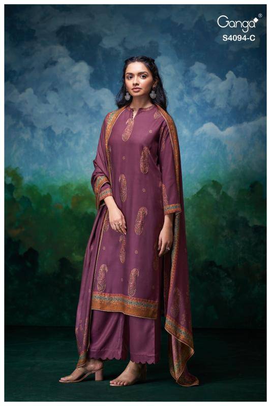 Ganga hyora 4094 Wholesale dress materials in Ahmedabad