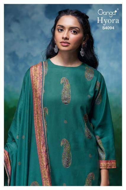 Ganga hyora 4094 Wholesale dress materials in Ahmedabad