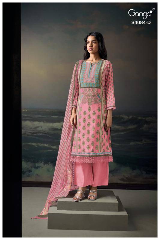 Ganga wyetta 4084 Bulk dress fabrics in Ahmedabad