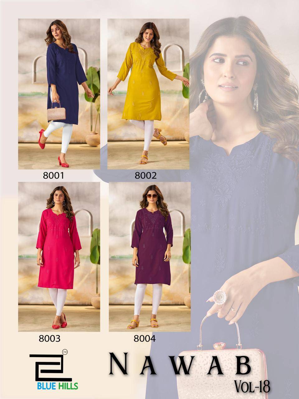Blue hills nawab vol 1 Kurti wholesalers in Delhi