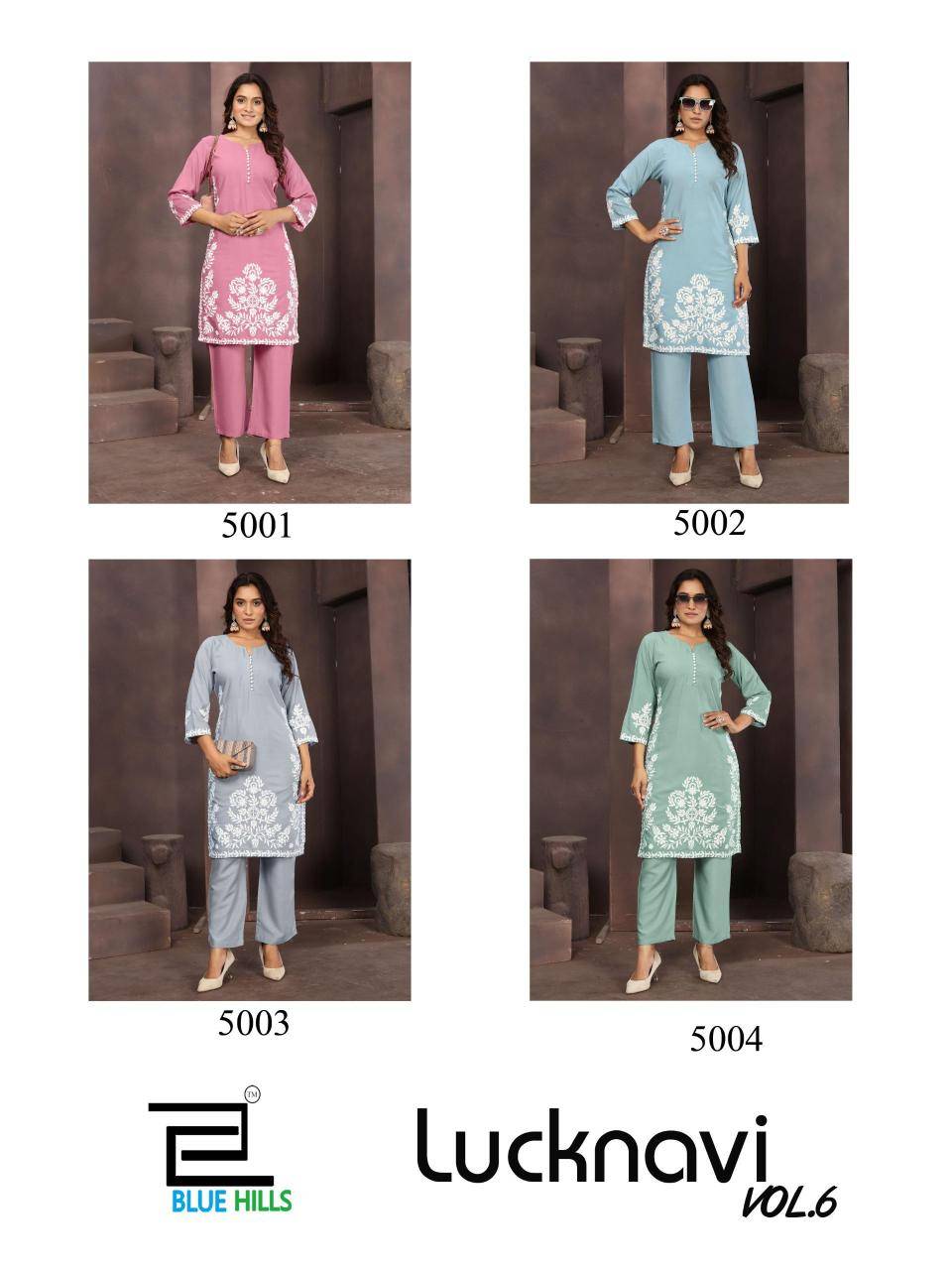 Blue hills lucknavi vol 6 Kurti suppliers in Delhi
