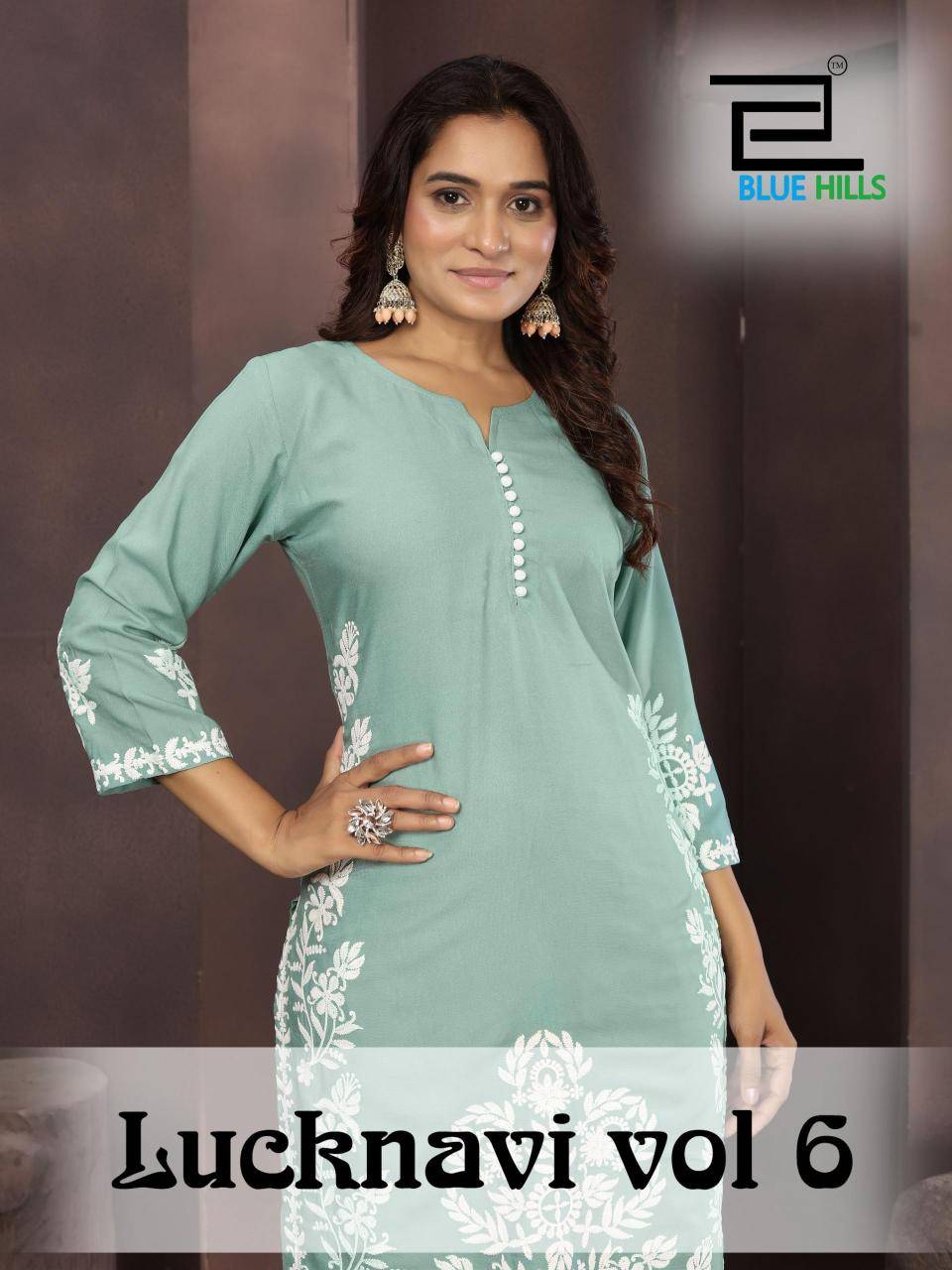 Blue hills lucknavi vol 6 Kurti suppliers in Delhi