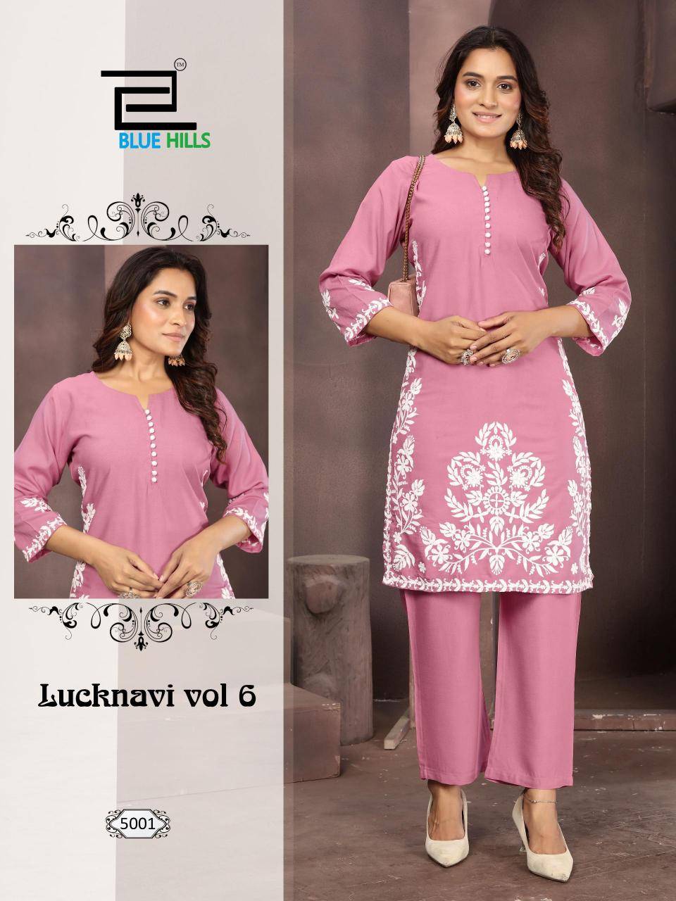 Blue hills lucknavi vol 6 Kurti suppliers in Delhi