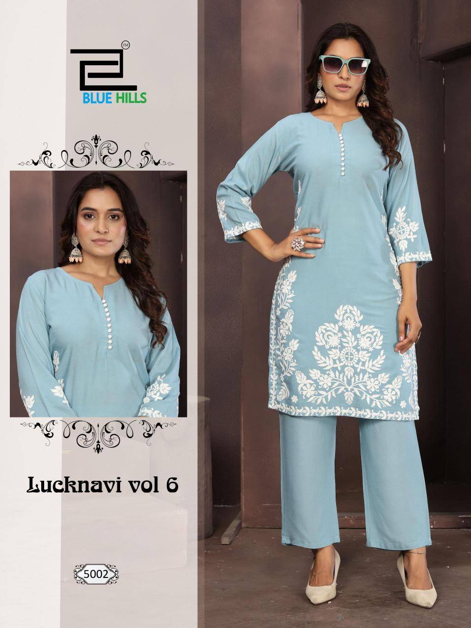 Blue hills lucknavi vol 6 Kurti suppliers in Delhi