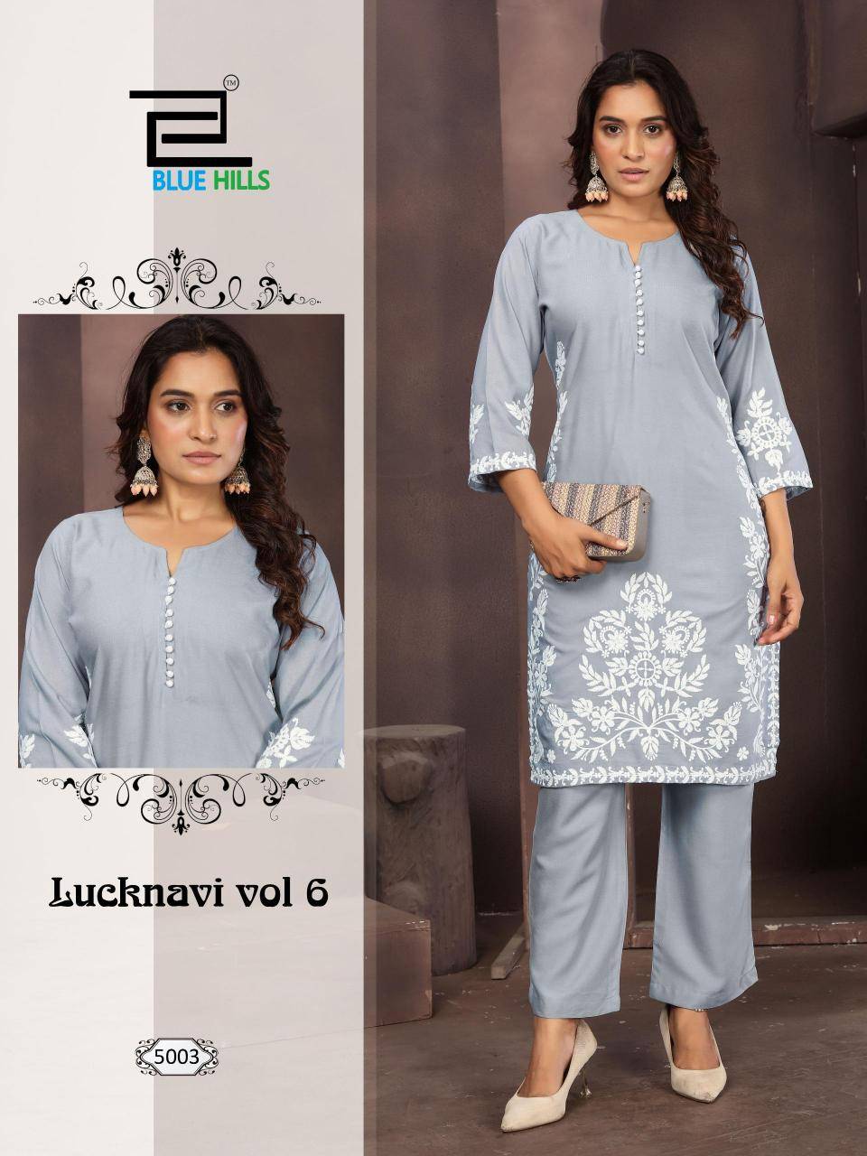 Blue hills lucknavi vol 6 Kurti suppliers in Delhi