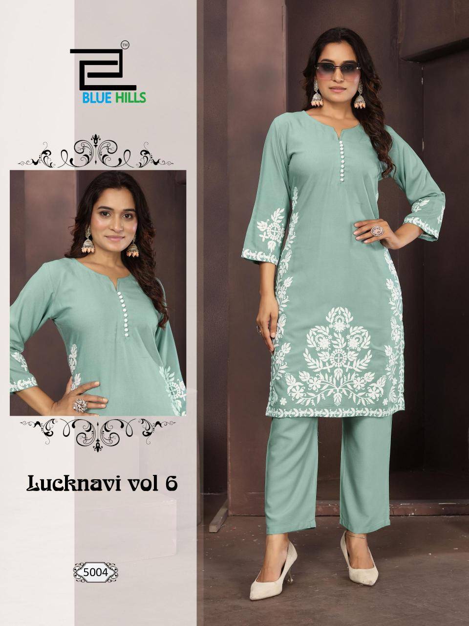 Blue hills lucknavi vol 6 Kurti suppliers in Delhi