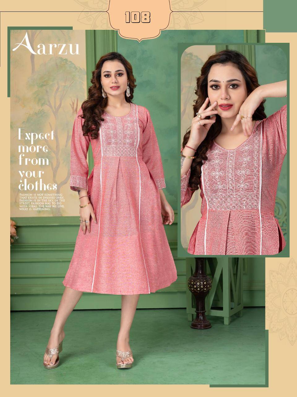 FT aarzu d flex Wholesale Kurtis for Resale