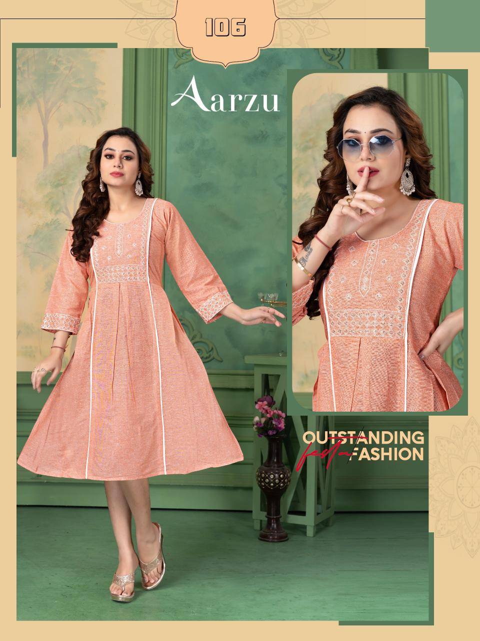 FT aarzu d flex Wholesale Kurtis for Resale