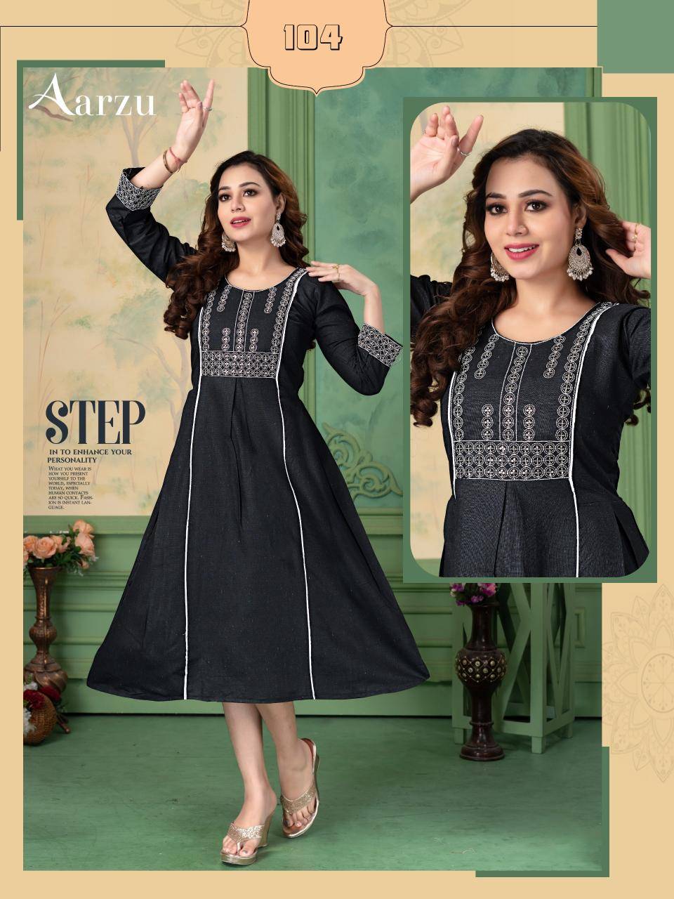 FT aarzu d flex Wholesale Kurtis for Resale