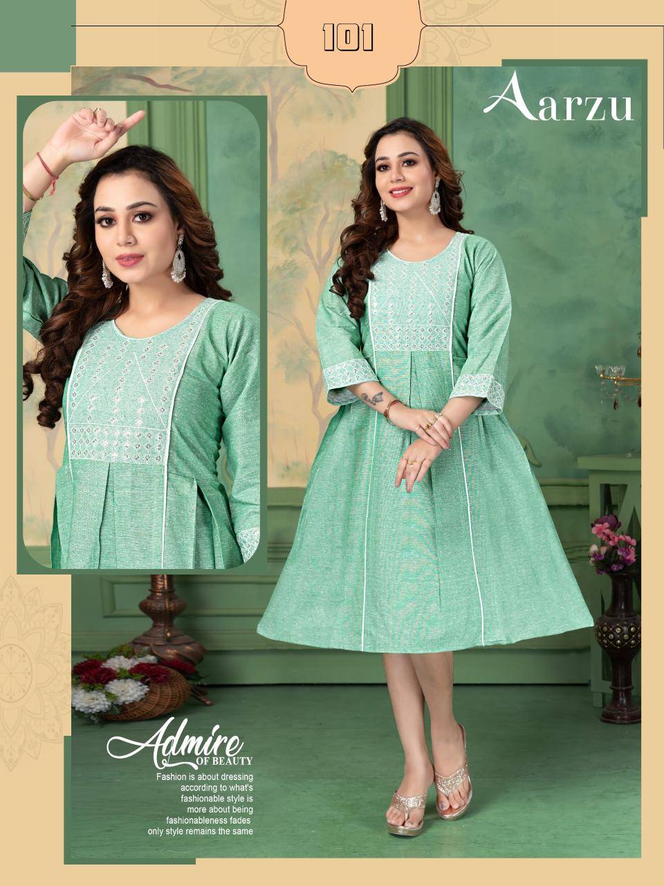 FT aarzu d flex Wholesale Kurtis for Resale