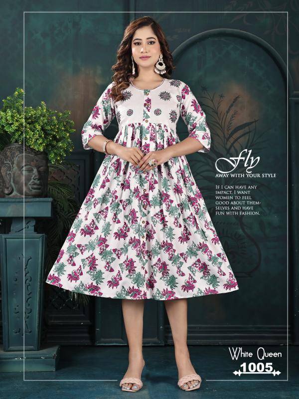 Trendy white queen vol 7 Kurti Manufacturers in India