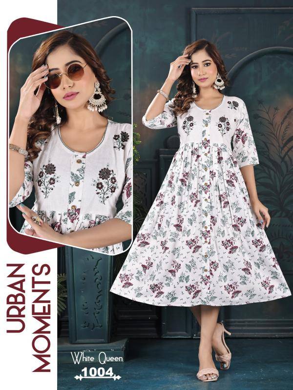 Trendy white queen vol 7 Kurti Manufacturers in India