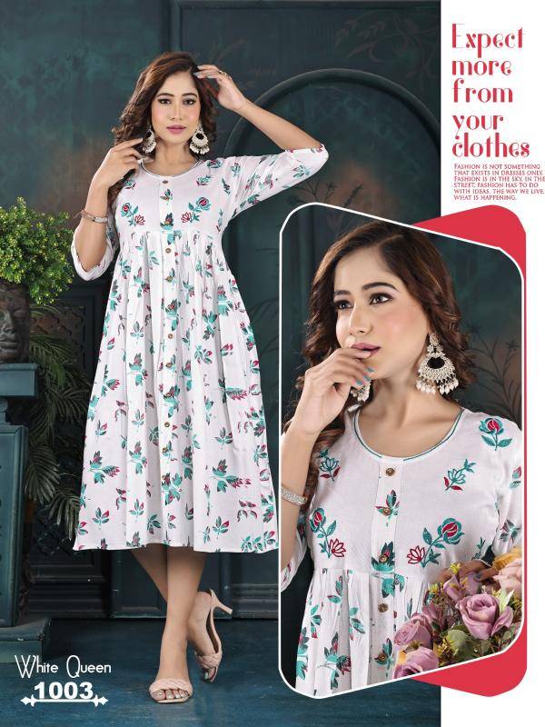 Trendy white queen vol 7 Kurti Manufacturers in India
