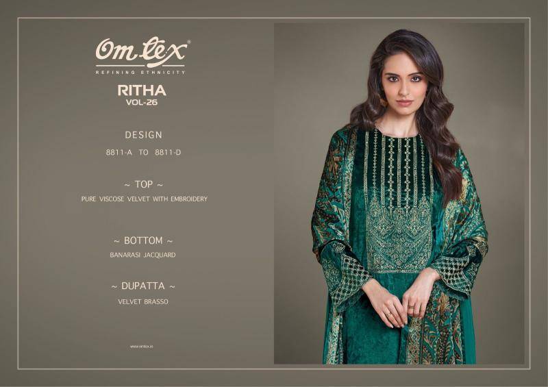 Omtex ritha vol 26 Dress material catalogs wholesale