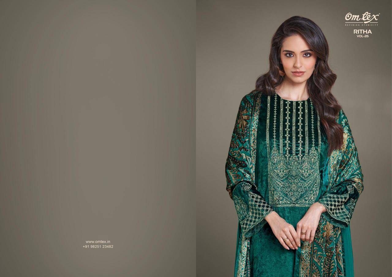 Omtex ritha vol 26 Dress material catalogs wholesale