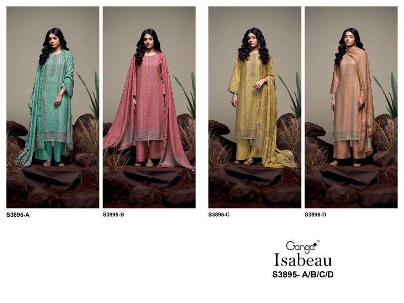 Ganga isabeau 3895 Wholesale designer dress materials in Kolkata