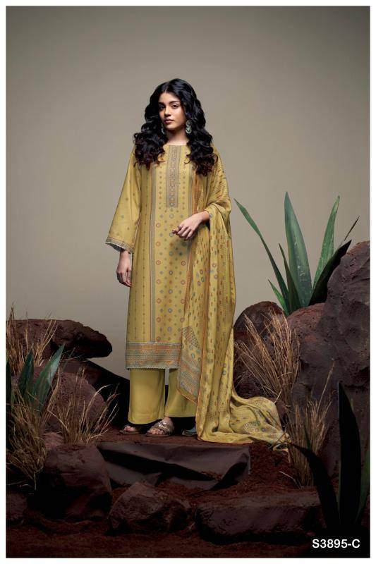 Ganga isabeau 3895 Wholesale designer dress materials in Kolkata