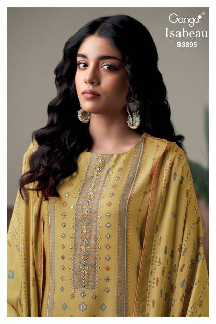 Ganga isabeau 3895 Wholesale designer dress materials in Kolkata