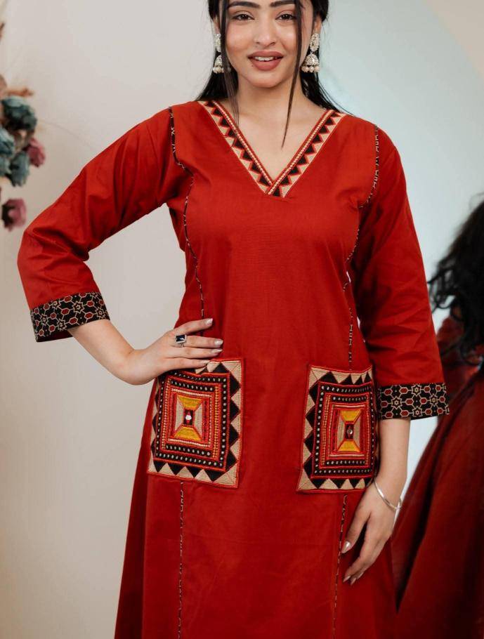 Adhya natural cotton coord set Kurti market in Mumbai