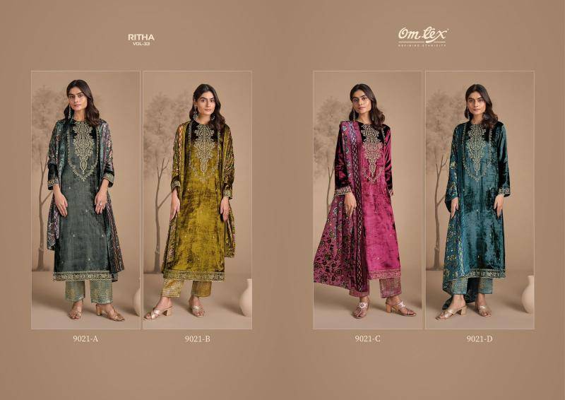 Omtex ritha vol 33 Designer dress material wholesale in Ahmedabad