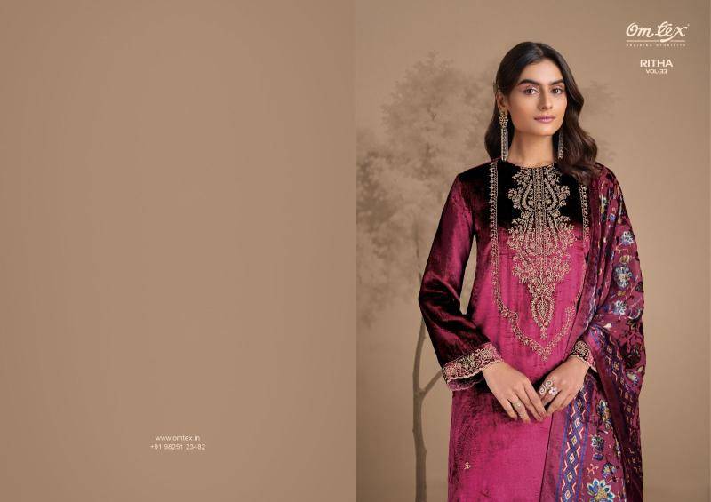 Omtex ritha vol 33 Designer dress material wholesale in Ahmedabad