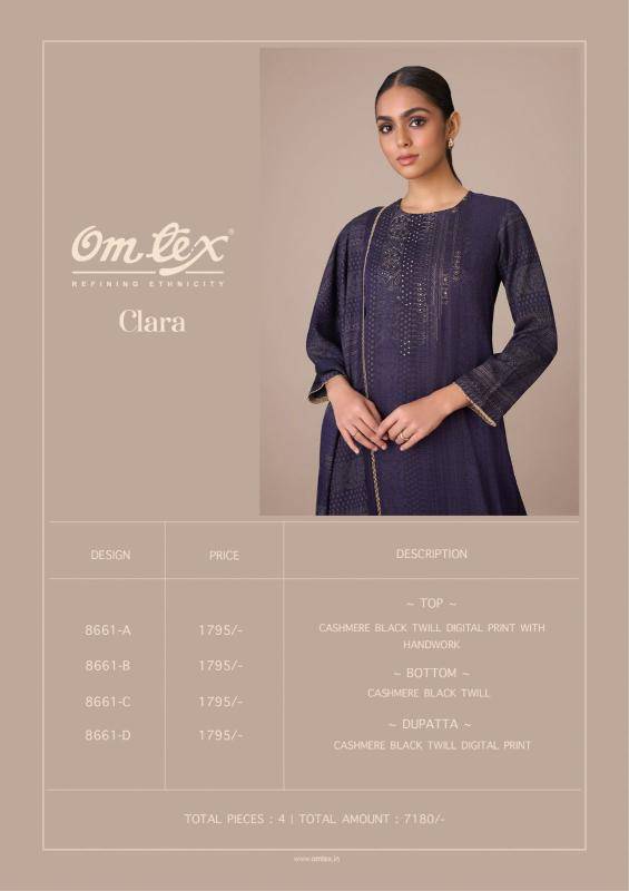 Omtex clara Fancy dress material wholesale in Ahmedabad