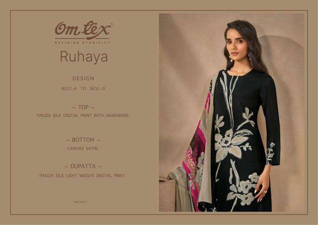 Omtex ruhaya Wholesale unstitched dress materials in Ahmedabad