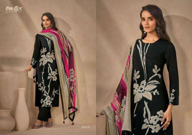 Omtex ruhaya Wholesale unstitched dress materials in Ahmedabad