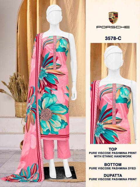Bipson prints porsche 3578 Ladies dress material wholesalers in Mumbai