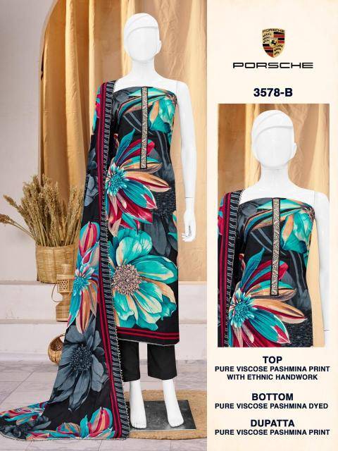 Bipson prints porsche 3578 Ladies dress material wholesalers in Mumbai