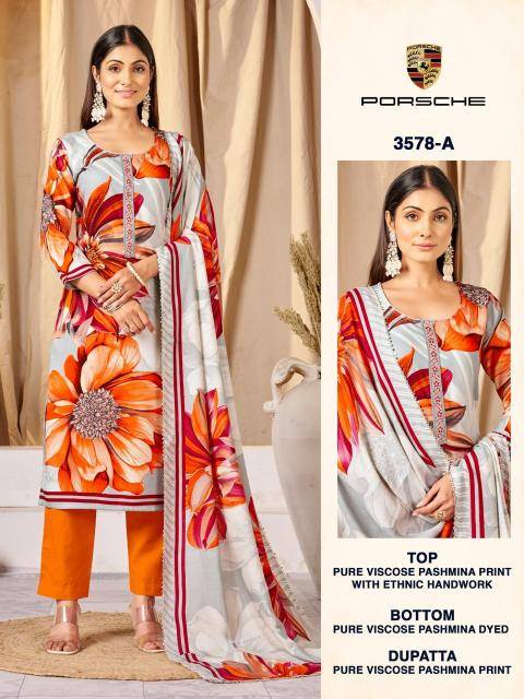 Bipson prints porsche 3578 Ladies dress material wholesalers in Mumbai