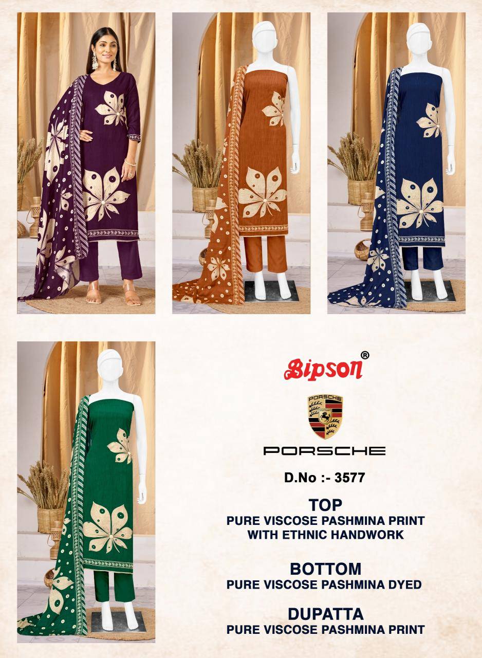 Bipson prints porsche 3577 Wedding dress material wholesalers in Mumbai