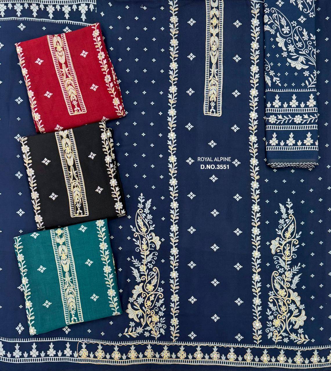 Bipson prints royal alpine 3551  wholesale Dress materials market in india