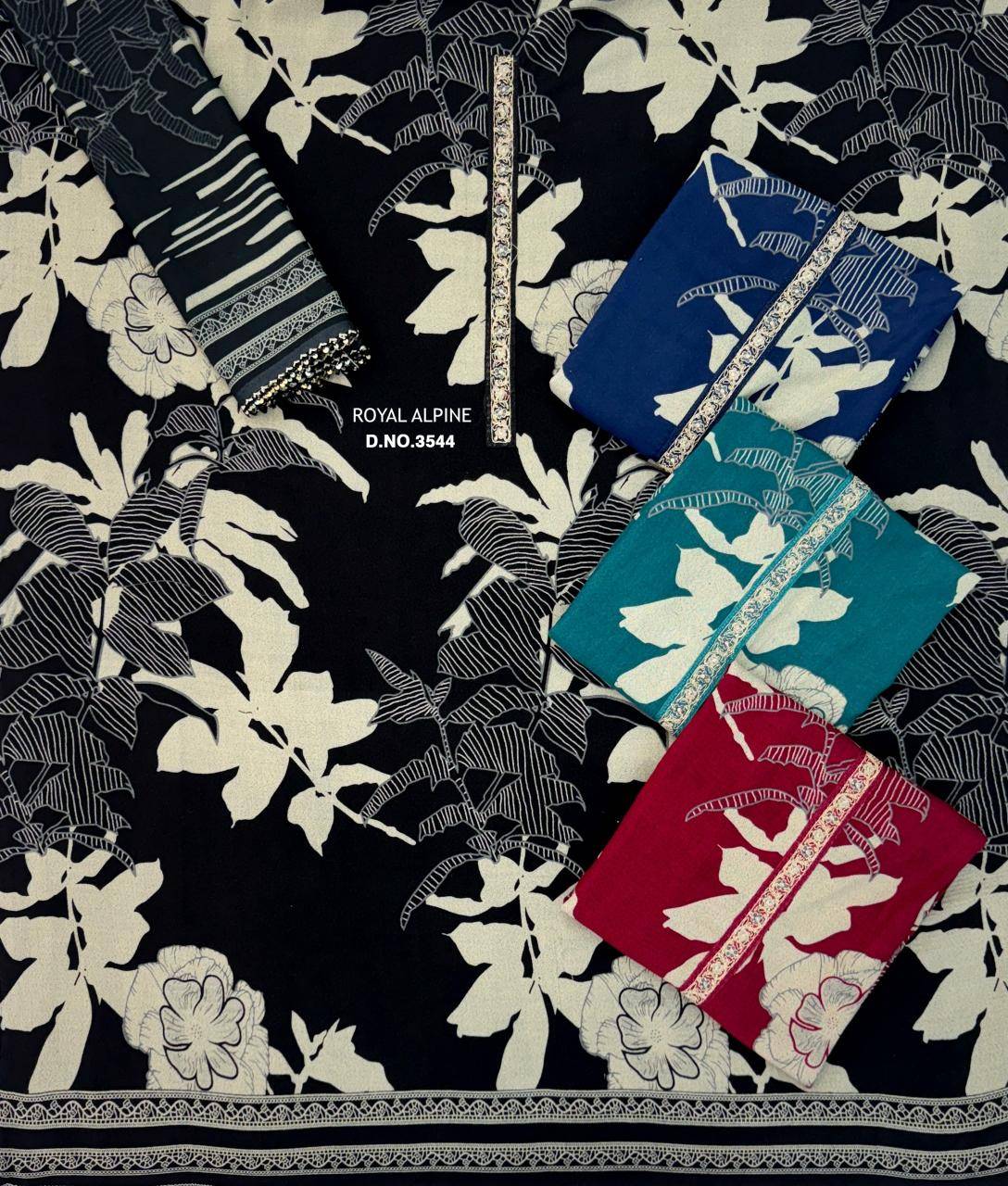 Bipson prints royal alpine 3544 ladies Dress matrials wholesale market in india