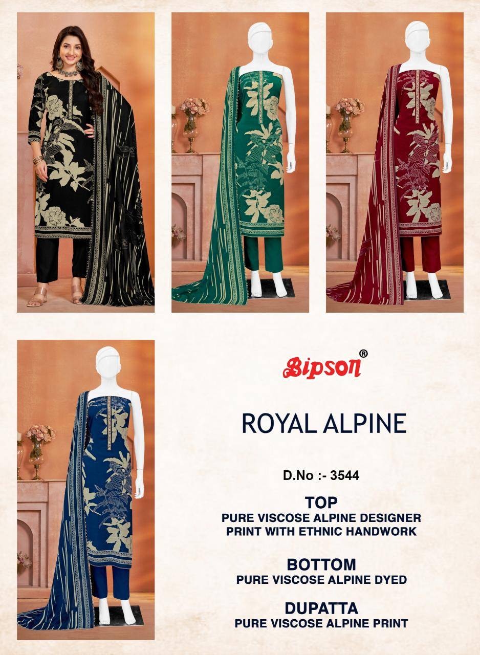 Bipson prints royal alpine 3544 ladies Dress matrials wholesale market in india