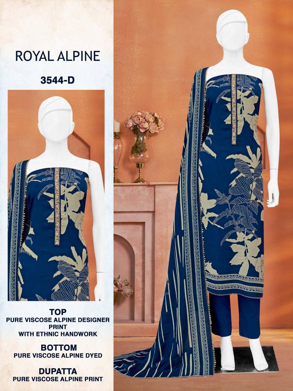 Bipson prints royal alpine 3544 ladies Dress matrials wholesale market in india