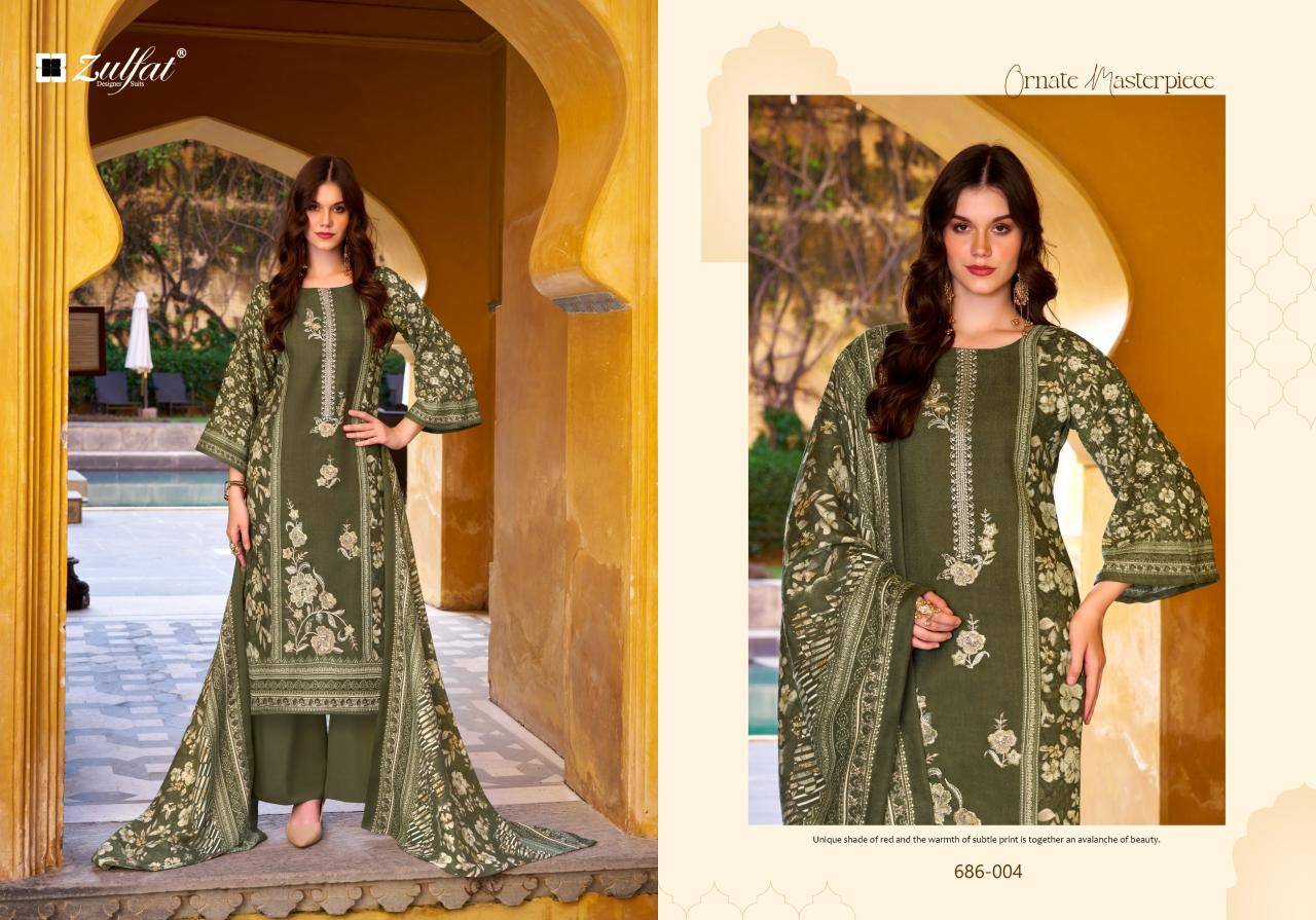 Zulfat kalamkaari Wholesale dress materials online