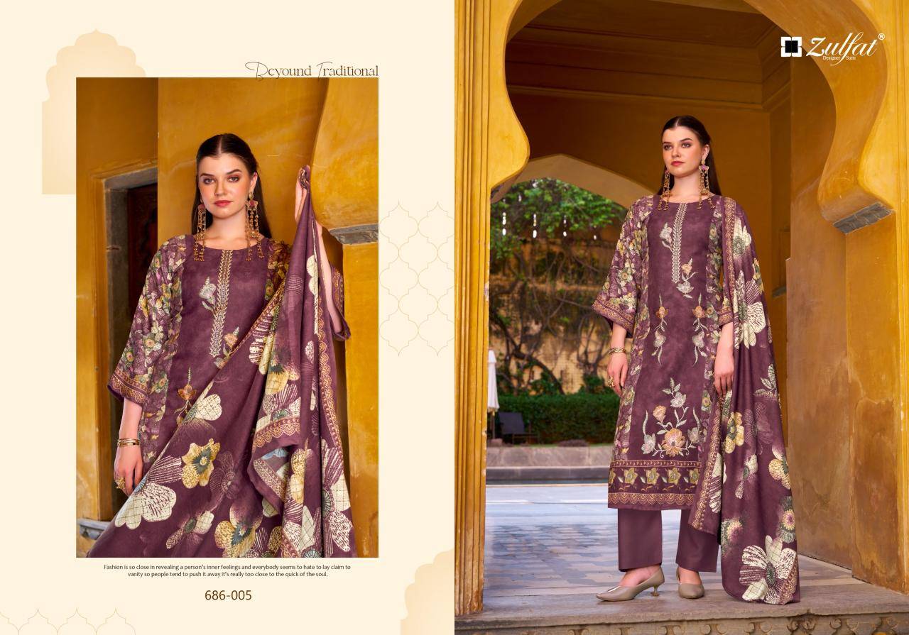 Zulfat kalamkaari Wholesale dress materials online